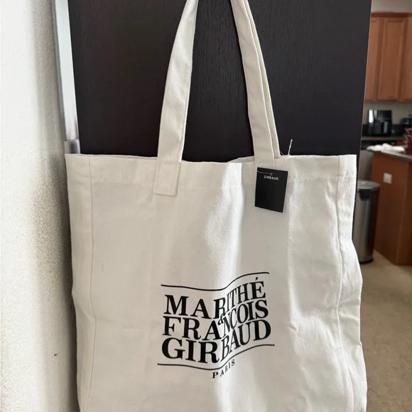Marithe Francois Girbaud Paris Canvas Tote Bag NWT With Logo - Picture 2 of 5